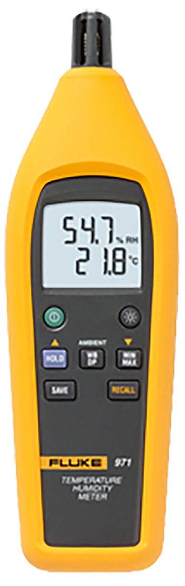 Higrómetro de mano Fluke 971, humedad máx. 95%HR, temperatura máx. +60°C