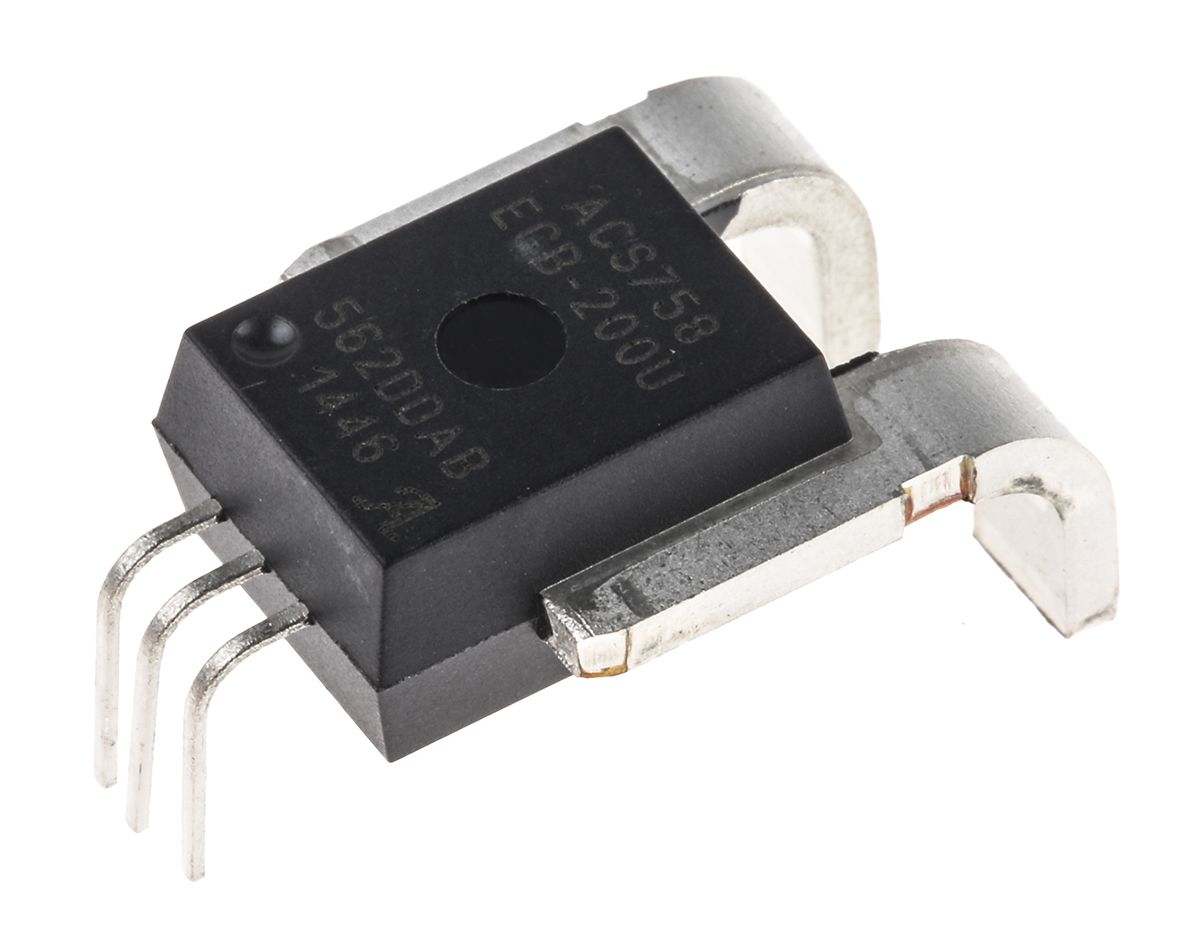 Sensor de efecto Hall, ACS758ECB-200U-PFF-T, CB 5 pines Sensores de efecto Hall