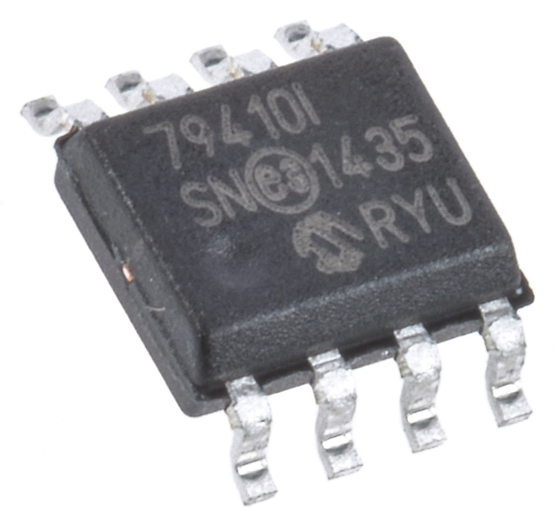 Echtzeituhr (RTC) MCP79410-I/SN Batteriepufferung, Kalender, NV SRAM PSF_430819, 64B RAM, Serial-Bus Bus, SOIC 8-Pin