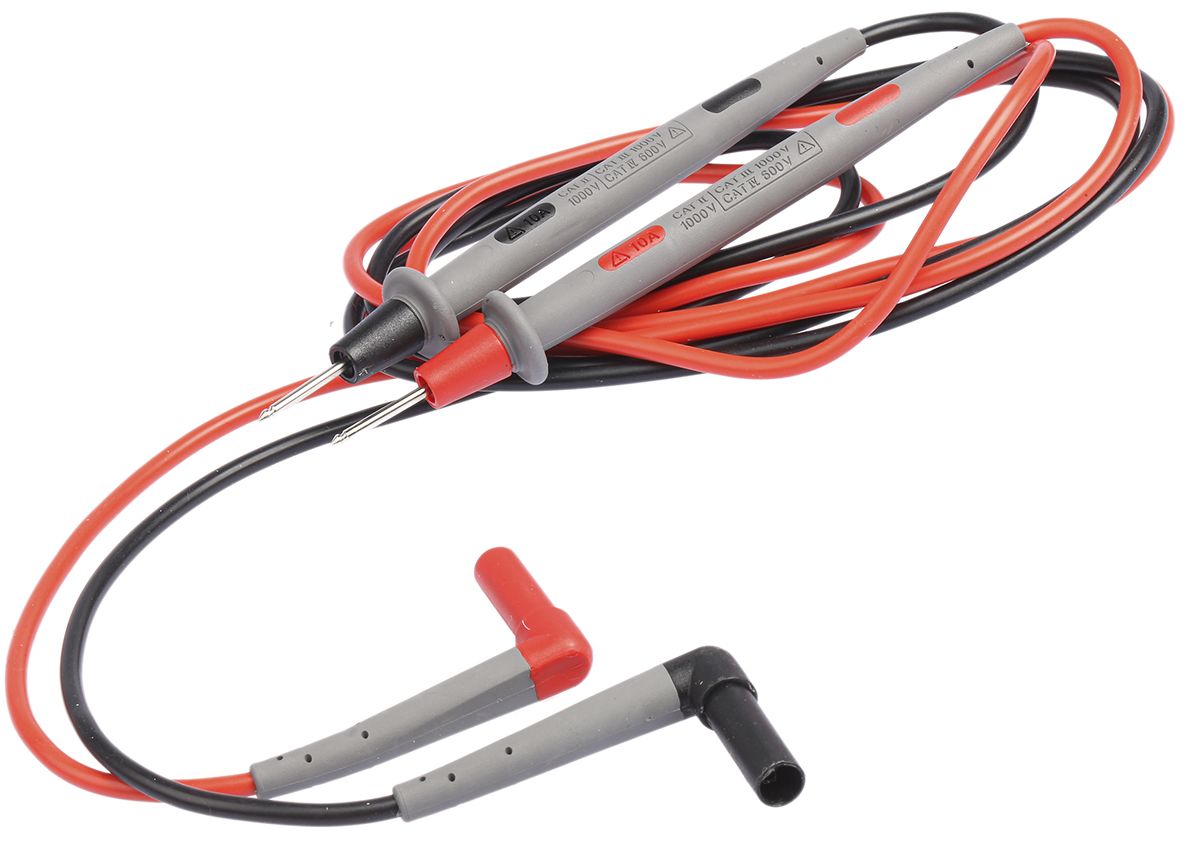 Fluke TL80A1 Fluke Electronic Test Lead Kit, Crocodile Clip, 1m, CAT