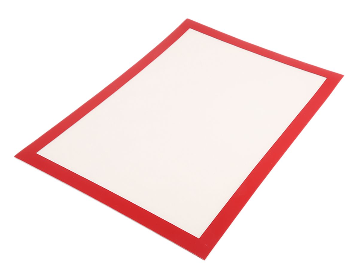 Durable Red A4 PVC Information Frame, 297mm Height, 210mm Width