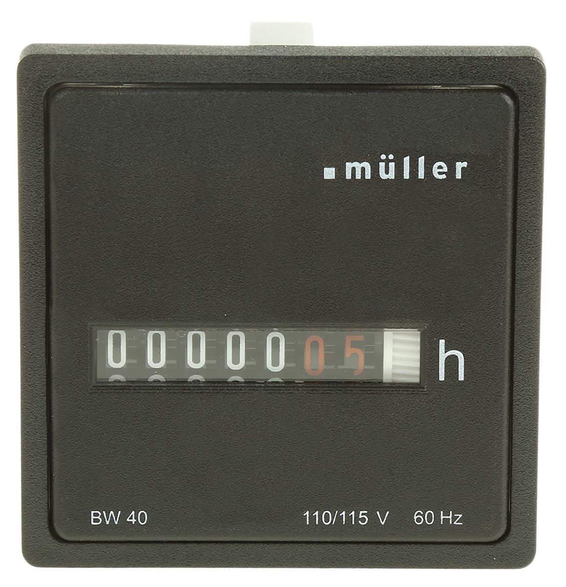 Muller BW40 Hour Meter Counter, 6 Digit, 115 V ac