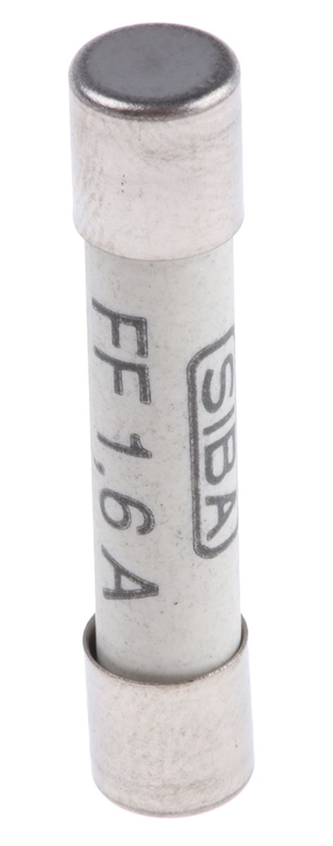 SIBA 1.6A FF Ceramic Cartridge Fuse, 6.3 x 32mm