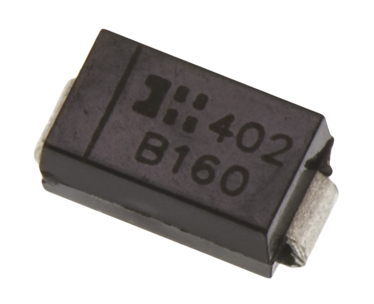 Diodes Inc 60V 1A, Schottky Diode, 2-Pin DO-214AC B160-13-F | RS