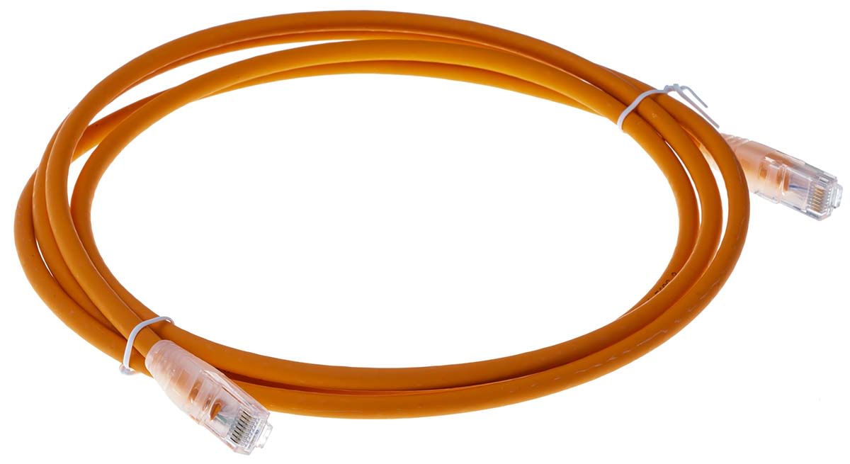 RS PRO Cat6 Cable, RJ45 to RJ45, UTP Shield, Orange LSZH
