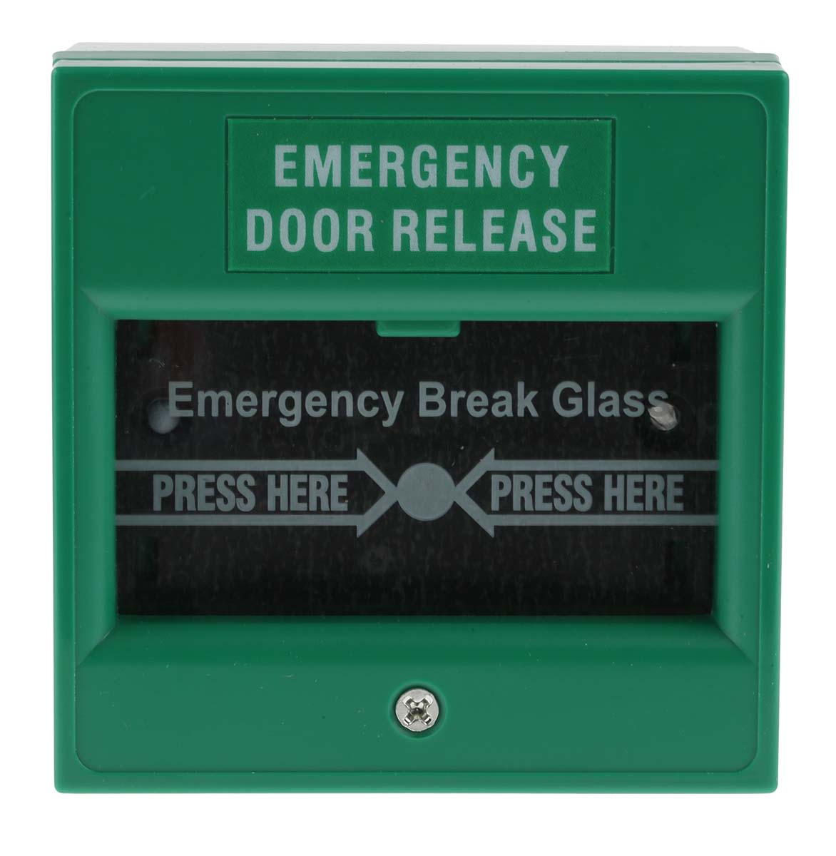 RS PRO Green Emergency exit unlocking box, Break Glass Operated ...