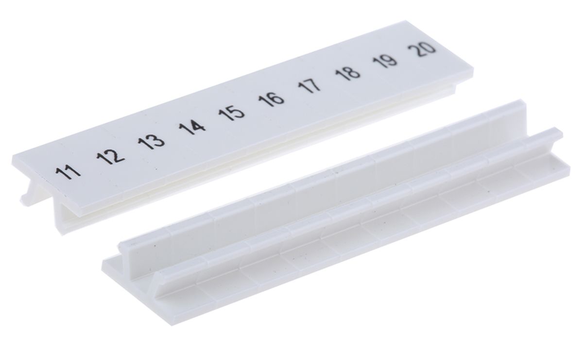 Phoenix Contact, ZB5.LGS :11 -20 Marker Strip for use with  for use with Terminal Blocks