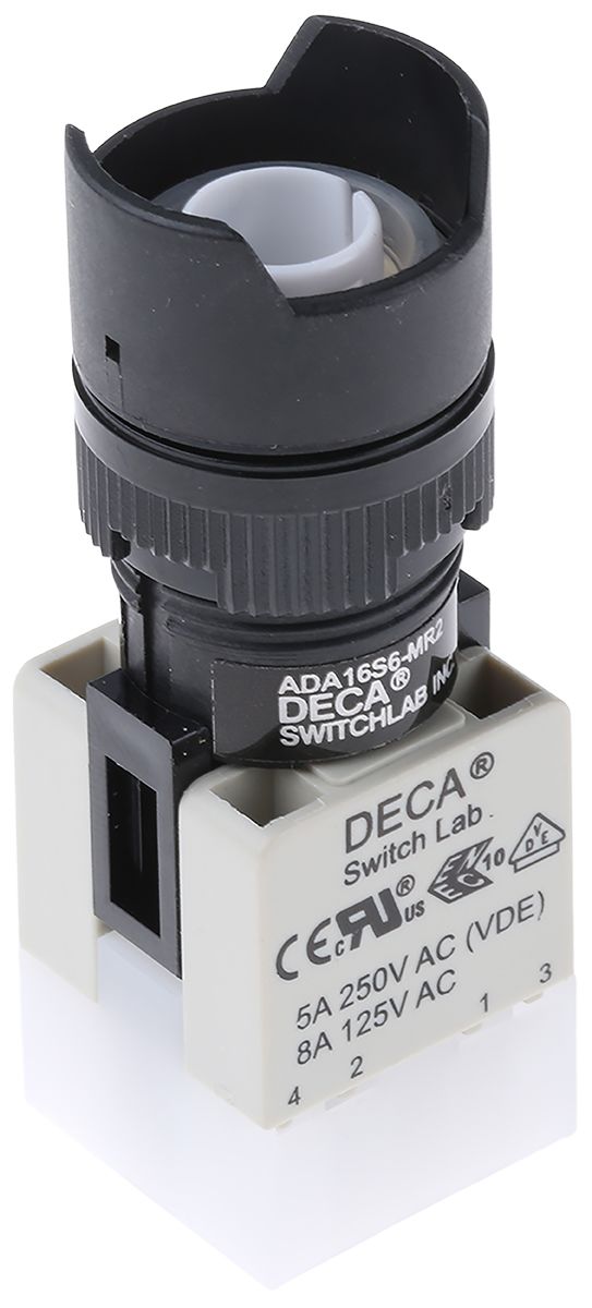 RS PRO Illuminated Momentary Push Button Switch, Panel Mount, 16mm Cutout, 250V ac, IP65
