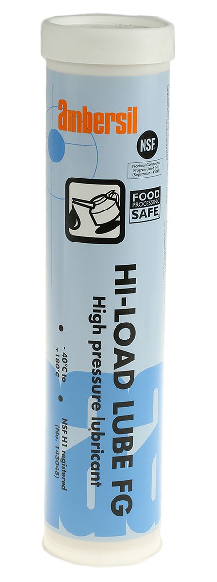 Ambersil Hi-Load Lube Synthetik Fett Weiß -40°C bis +180°C, Kartusche 400 g