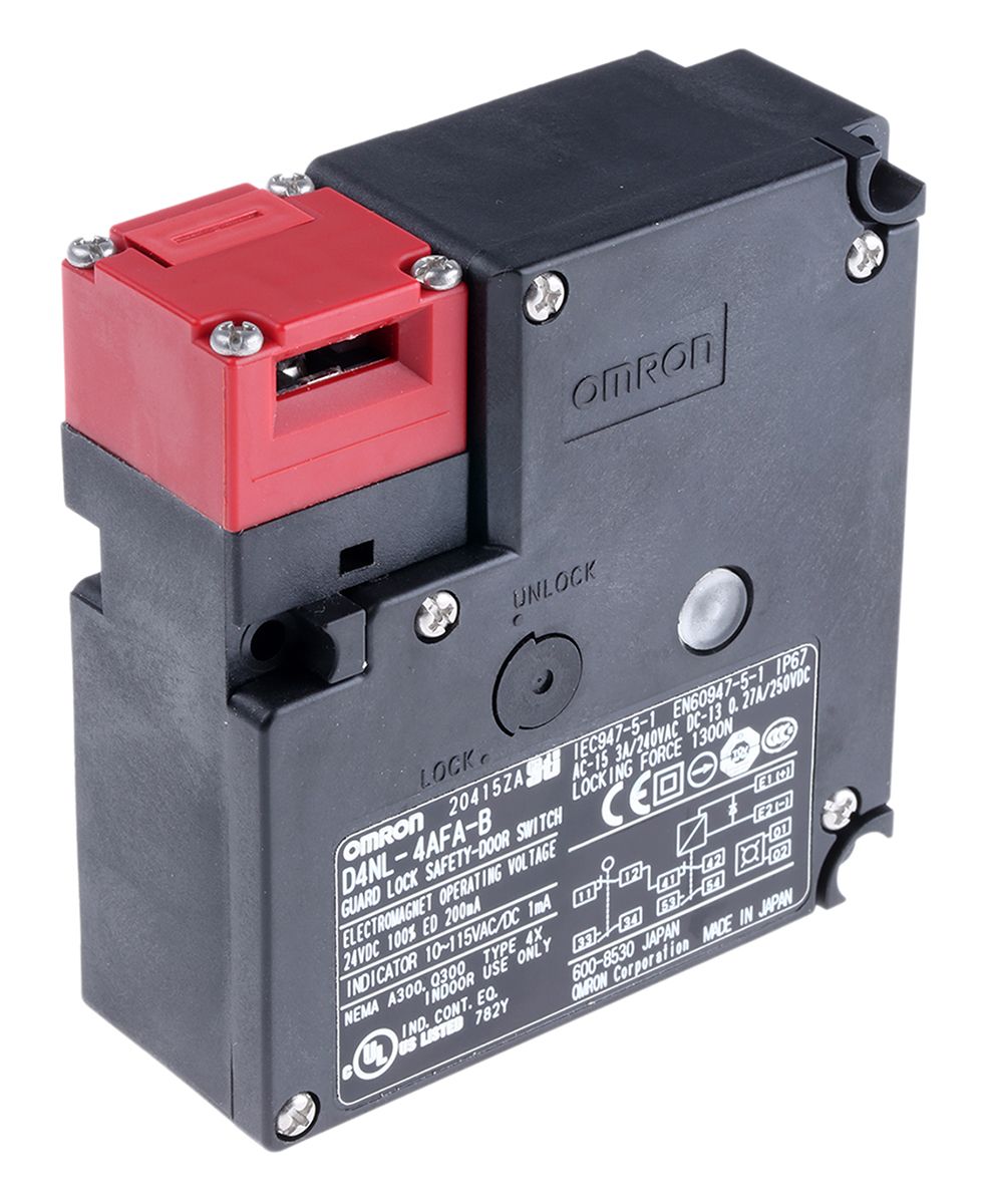 D4NL-4AFA-B | Omron D4NL Series Solenoid Interlock Switch, Power to ...