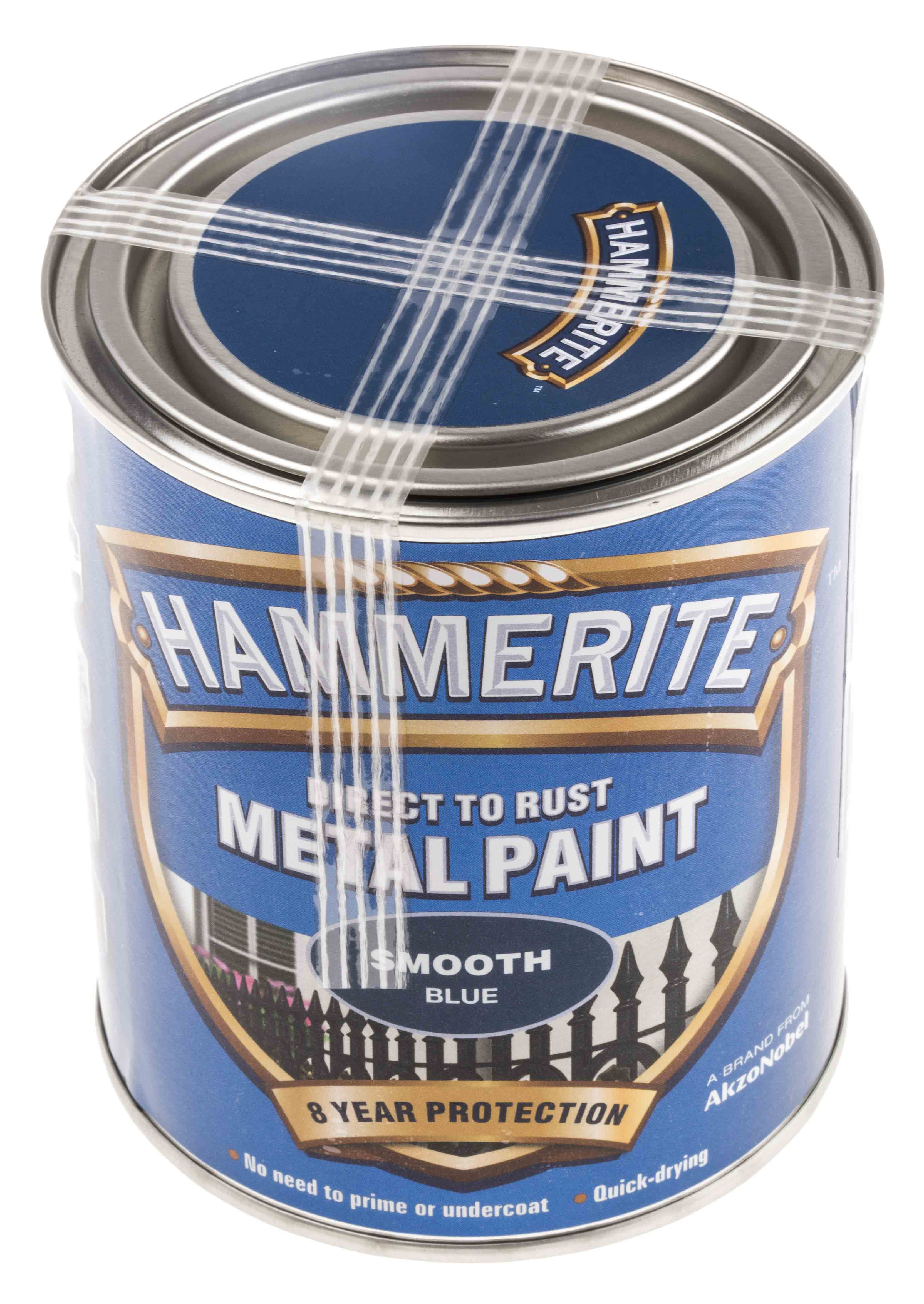 5092826 Hammerite Metal Paint in Smooth Blue 750ml RS