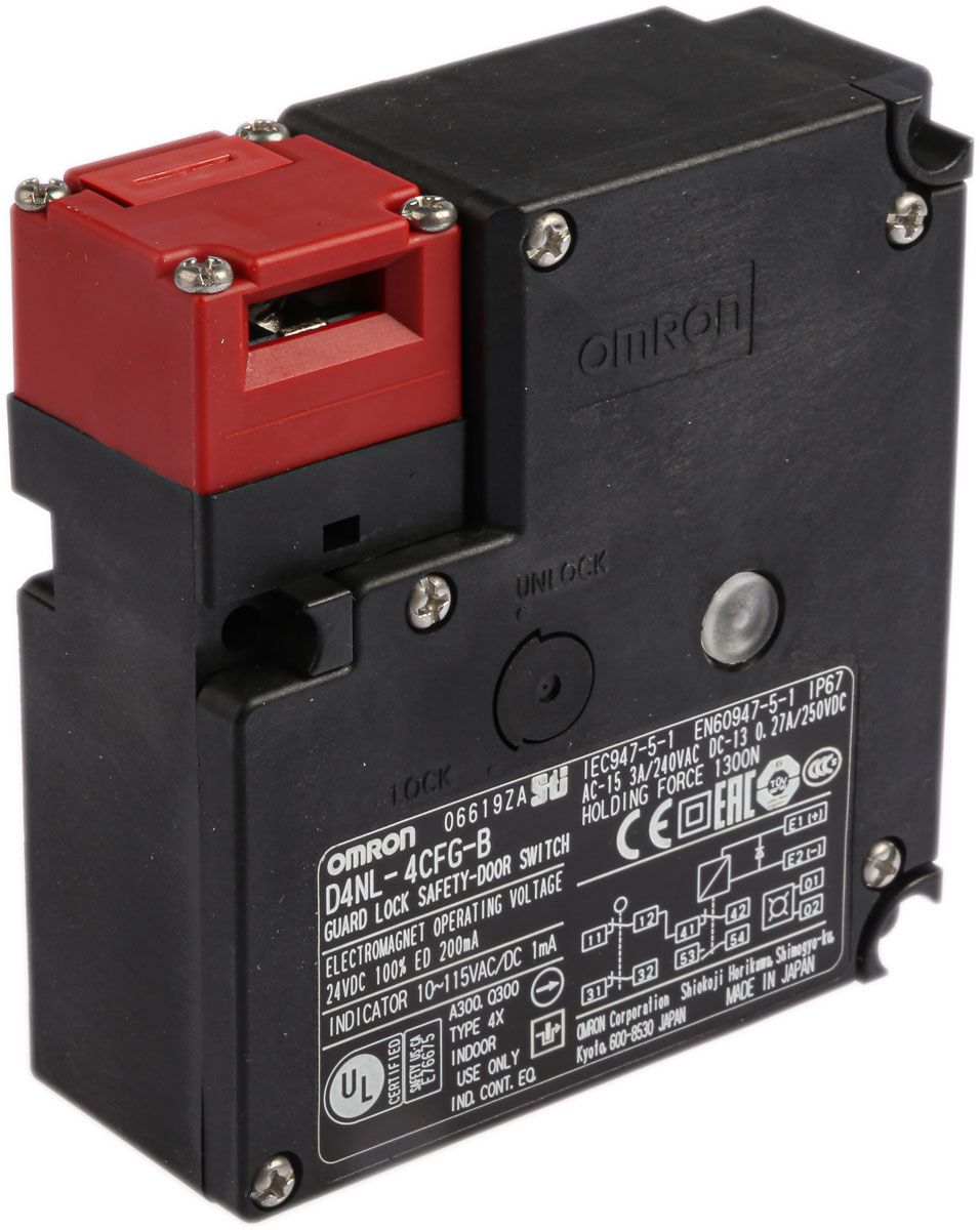 D4NL-4CFG-B | Omron D4NL Series Solenoid Interlock Switch, Power To ...