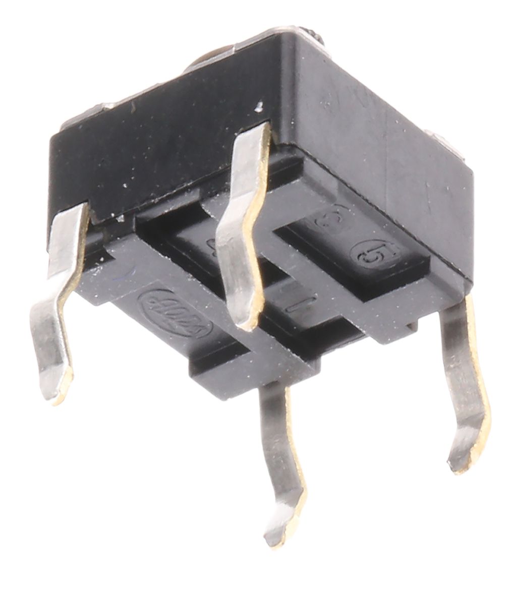 Grey Stem Tactile Switch, Single Pole Single Throw (SPST) 50 mA @ 12 V dc 5mm Surface Mount