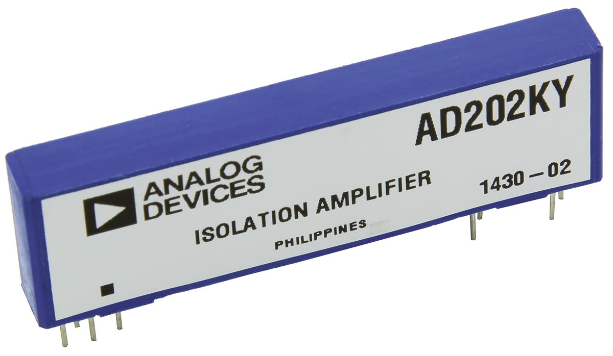AD202KY Analog Devices, 2Channel Isolation Amplifier, 15 V, 10Pin SIP