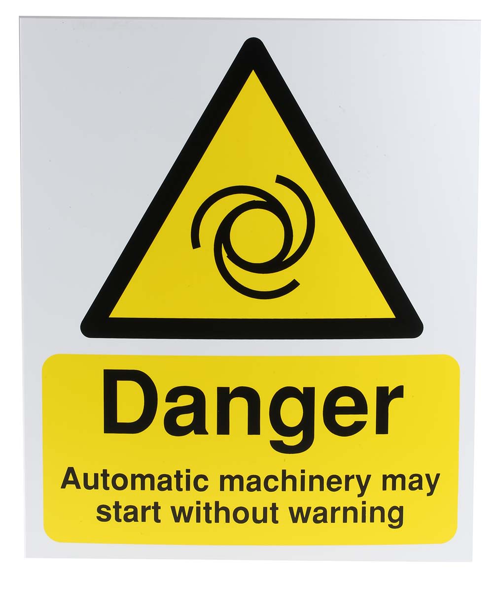 RS PRO General Hazard Hazard Warning Sign (English)