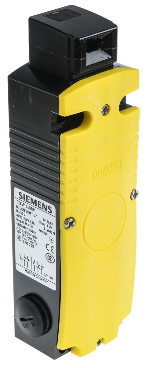 Siemens 3SE5 Series Solenoid Interlock Switch, Power to Lock, 24V dc