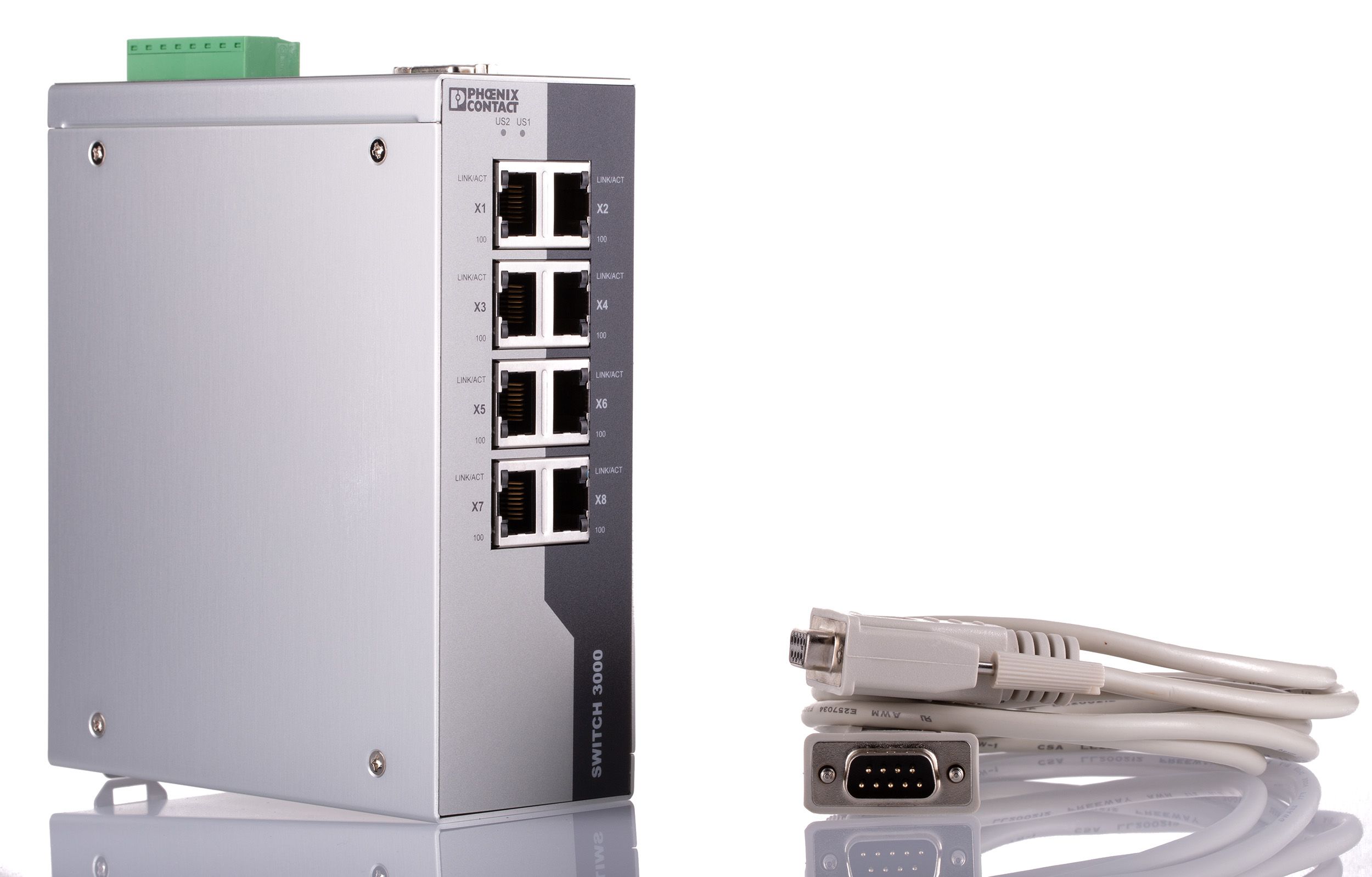 Phoenix Contact Ethernet kapcsoló 8 db RJ45 port, rögzítés: DIN-sín, 100Mbit/s