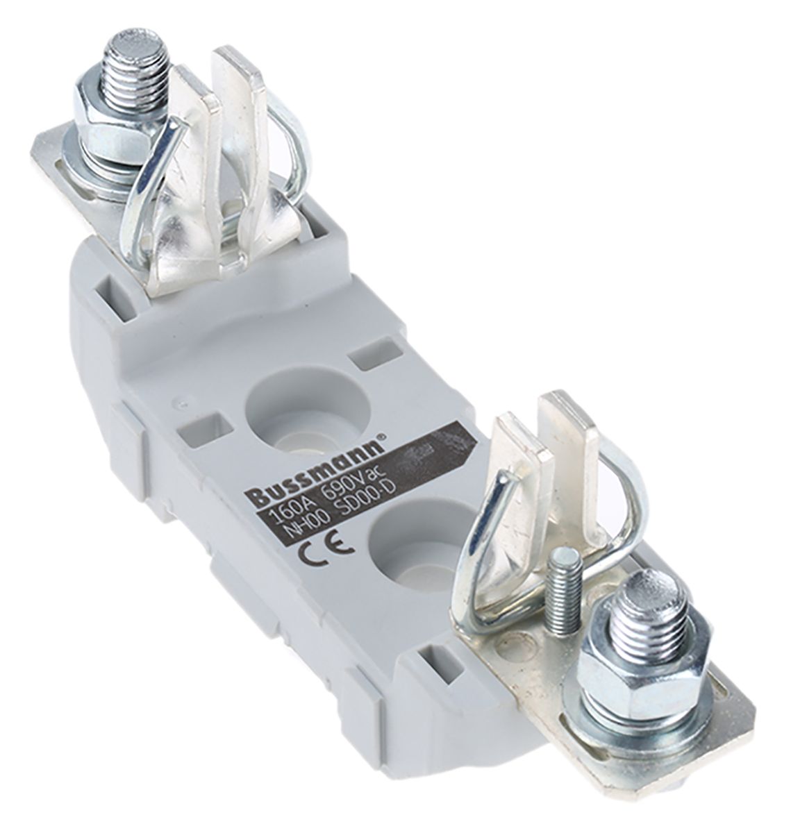 SD00D Eaton 160A Rail Mount Fuse Holder for 00 Fuse, 1P, 690V ac RS