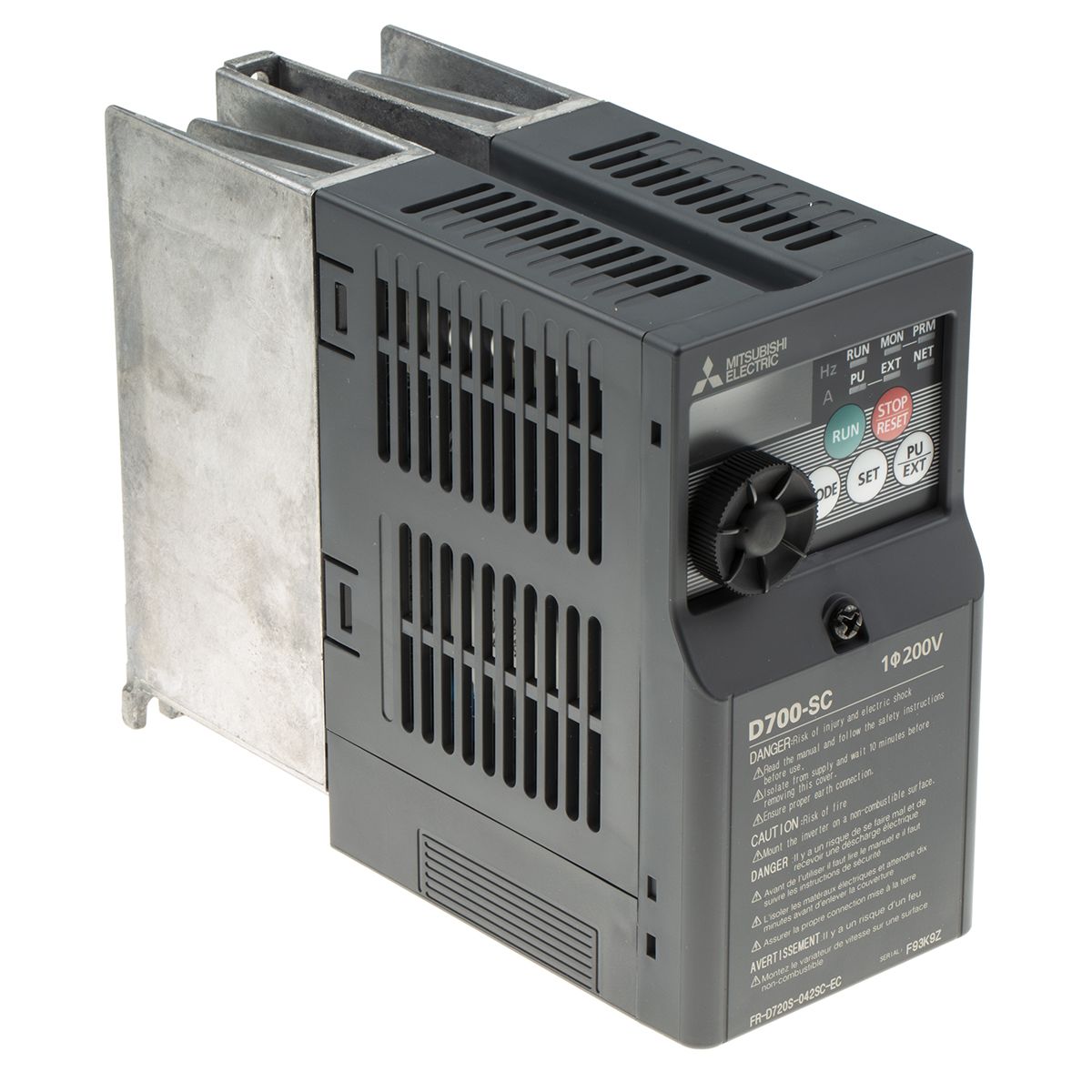 Mitsubishi FR-D720S Inverter Drive, 1-Phase In, 0.2 → 400Hz Out, 0.75 kW, 230 V ac, 4.2 A