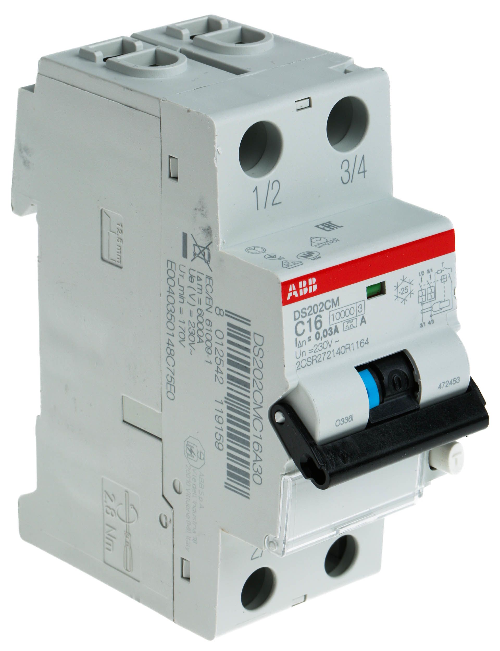 2csr272140r1164-ds202c-m-c16-a30-abb-type-c-rcbo-2p-16a-current