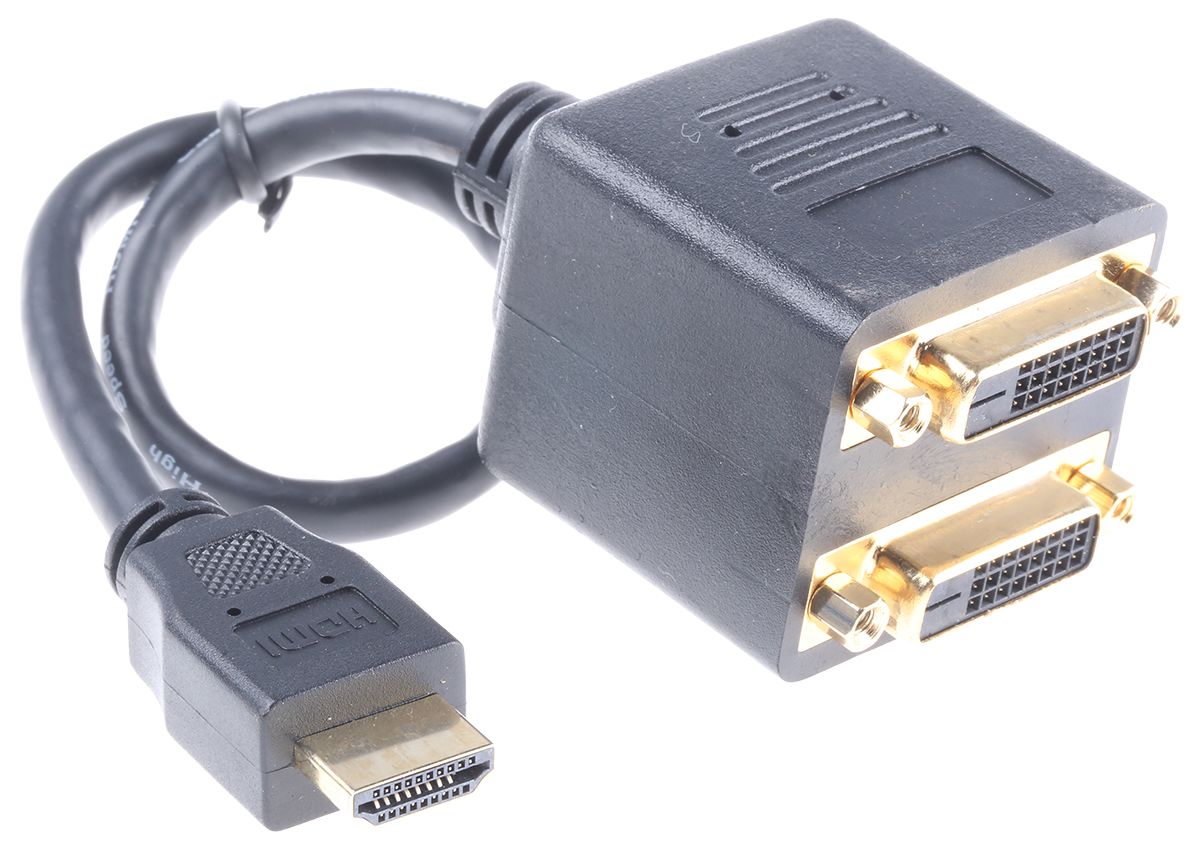 RS PRO AV Adapter, Male HDMI to Female DVI-D