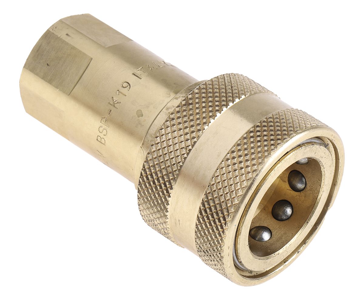 Rs Pro Brass Female Hydraulic Quick Connect Coupling Bsp 12 Female Rs