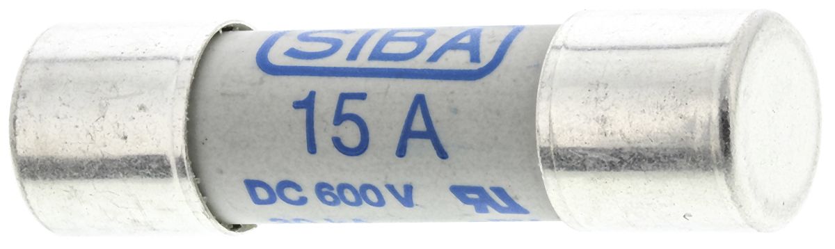 SIBA (シバ) 管ヒューズ 15A 10 x 38mm 600V dc 5022526.15
