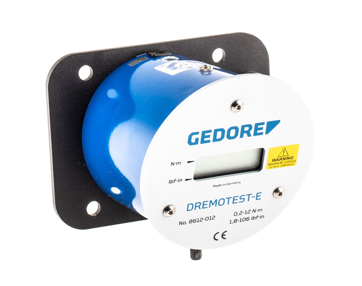 Gedore8612-012 6.3mm Digital Torque Tester, Range 0.2 to 12Nm ±1 % Accuracy