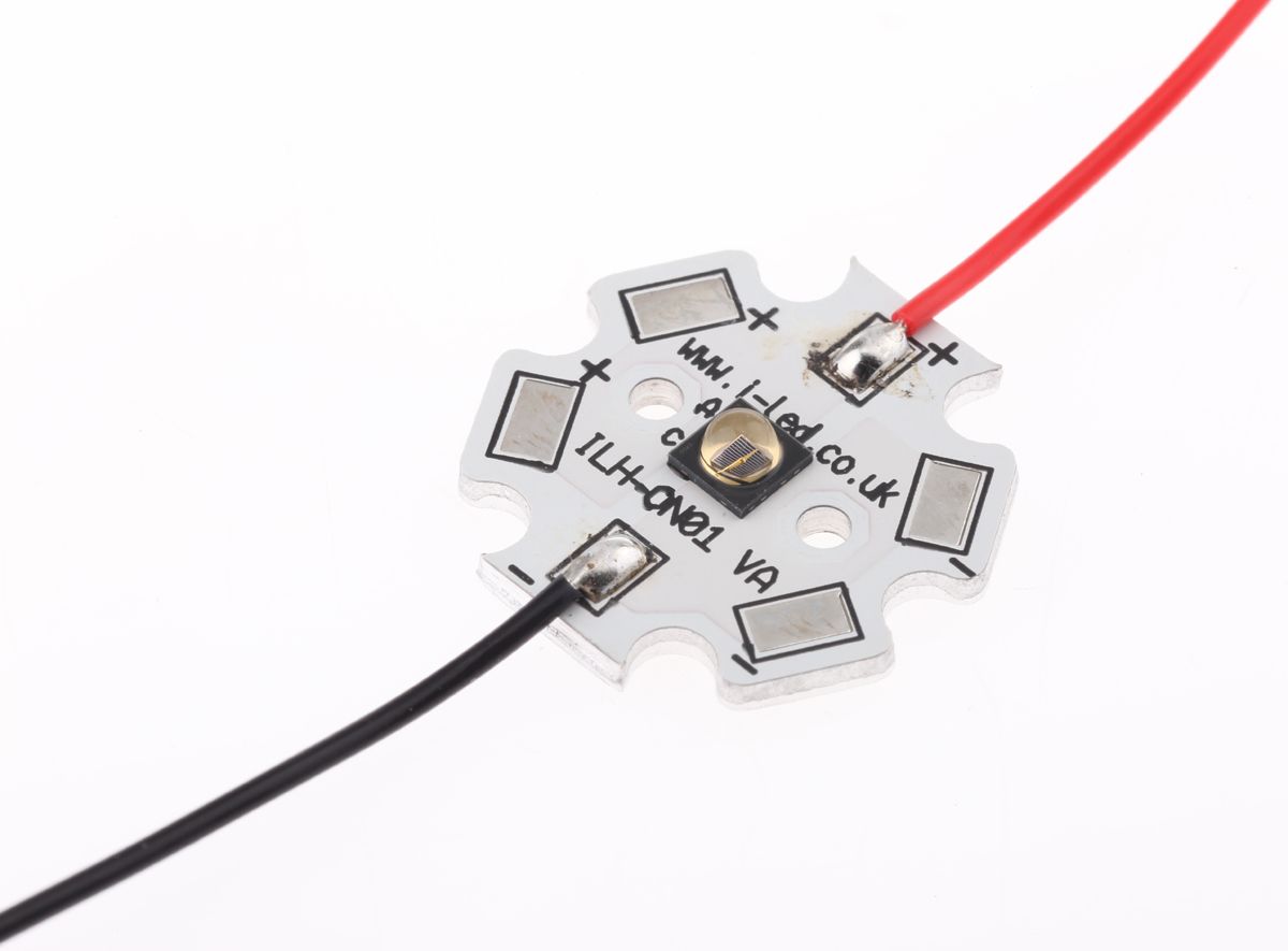 ILS, OSLON Black PowerStar IR-LED Modul, PCB 990mW, 940nm, 935 mW, ±45°, 2-Pin, Oberflächenmontage