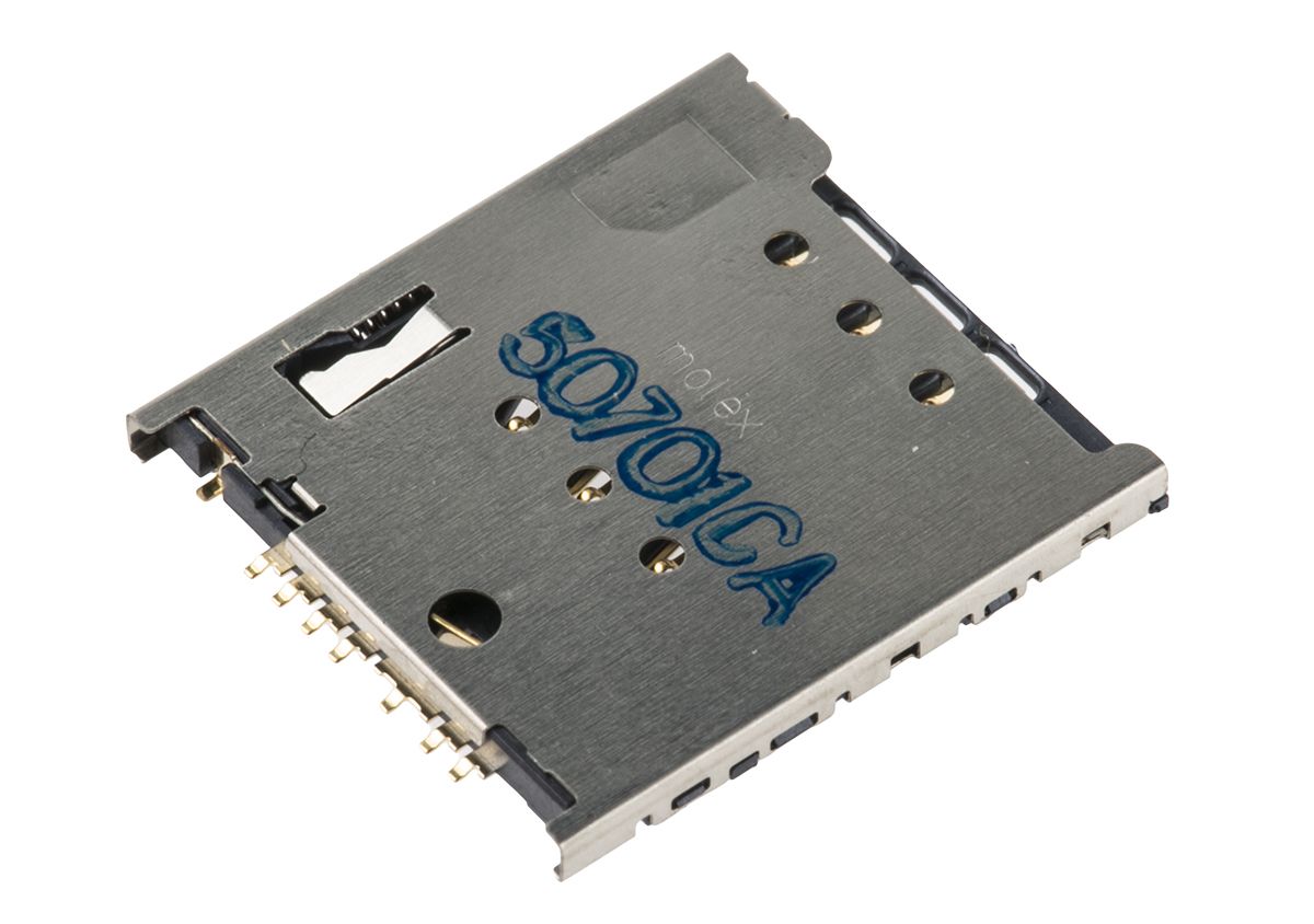 Molex 6 Way Micro Memory Card Connector With SMT Termination
