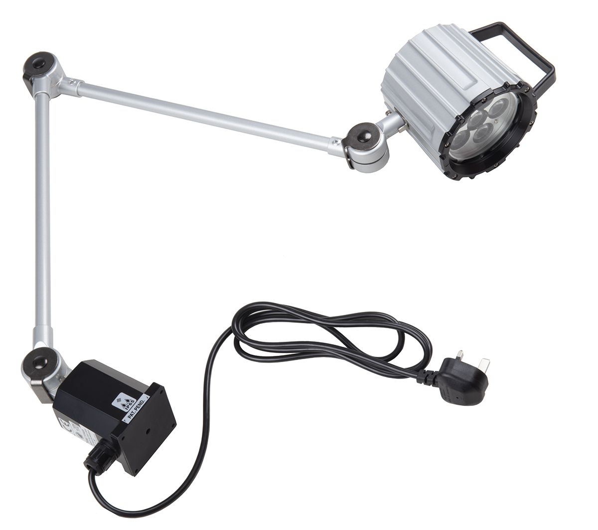 RS PRO LED Machine Light, 100 → 260 V ac, 12 W, Adjustable Arm, 400mm Reach, 800mm Arm Length