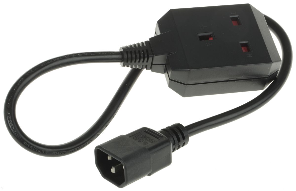 APC IEC C14 BS 1363 UK Socket Power Cord
