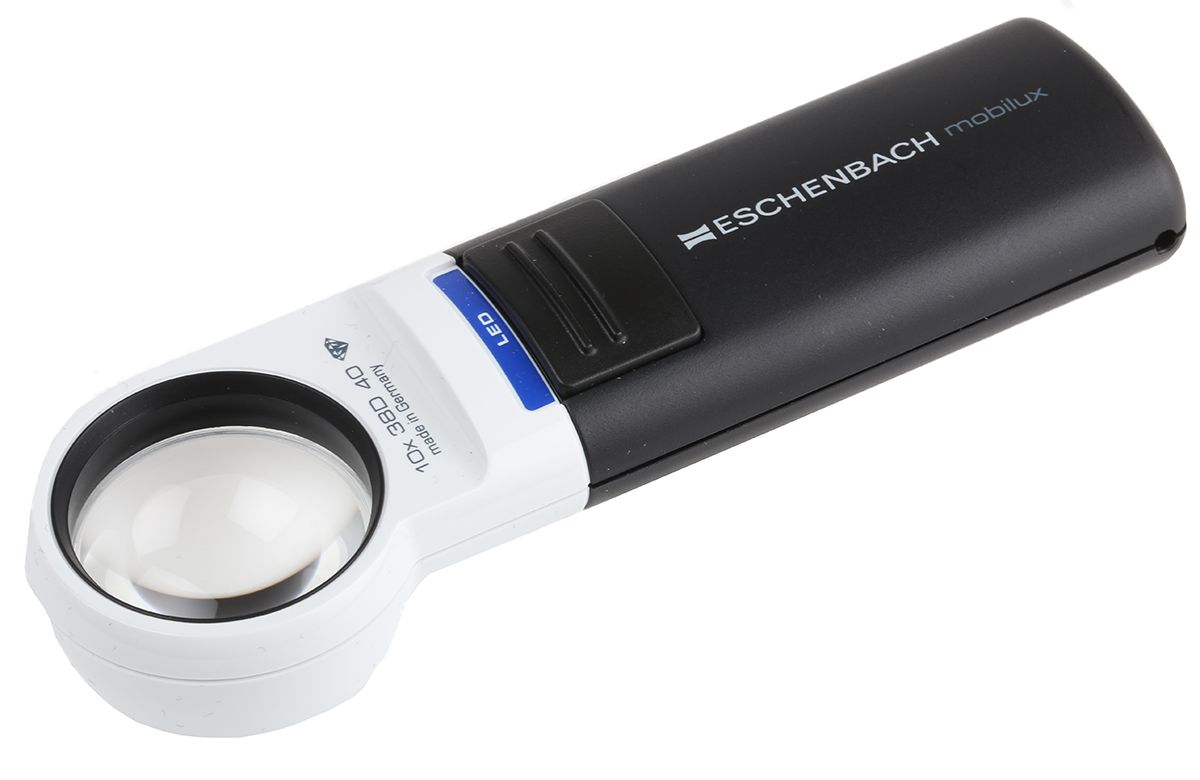 Eschenbach Illuminated Magnifier, 10X x Magnification, 35mm Diameter