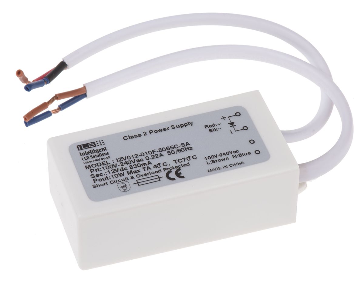 IZV012010F5065CSA ILS LED Driver, 12V Output, 10W Output, 830mA