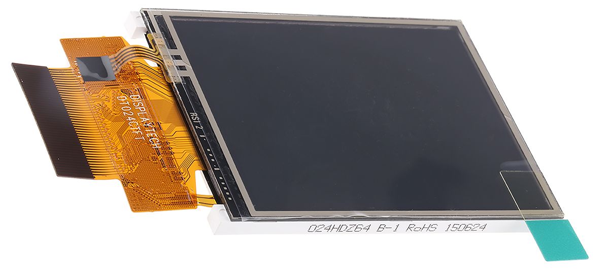 Displaytech DT024CTFT-TS TFT LCD Colour Display / Touch Screen, 2.4in QVGA, 240 x 320pixels