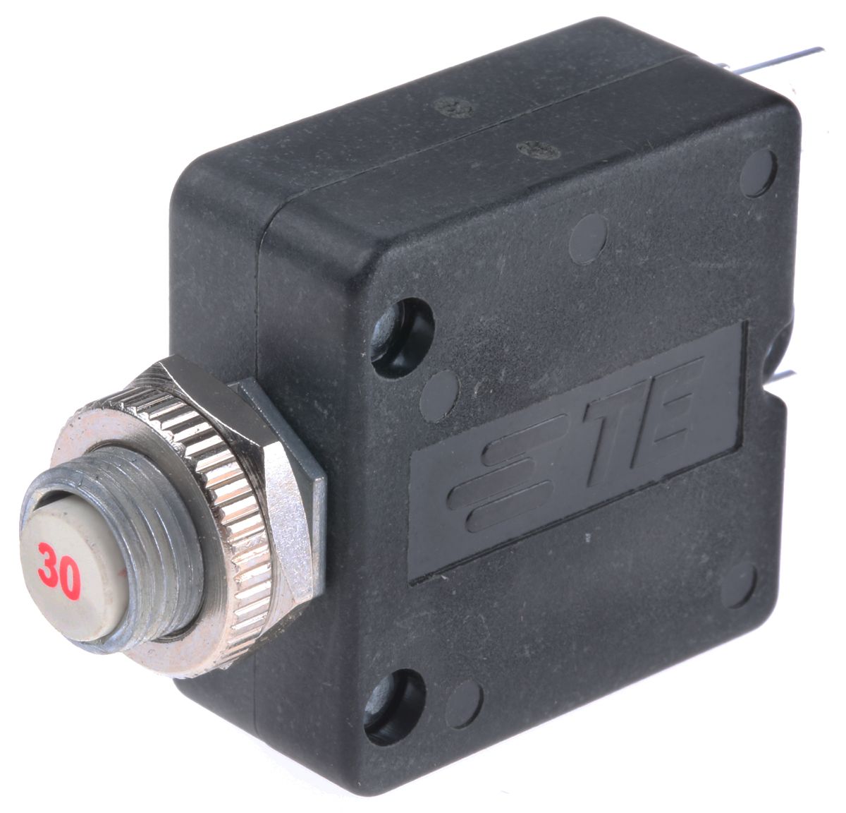 TE Connectivity W58 Single Pole Thermal Circuit Breaker - 50 V dc, 250V ac Voltage Rating, 30A Current Rating