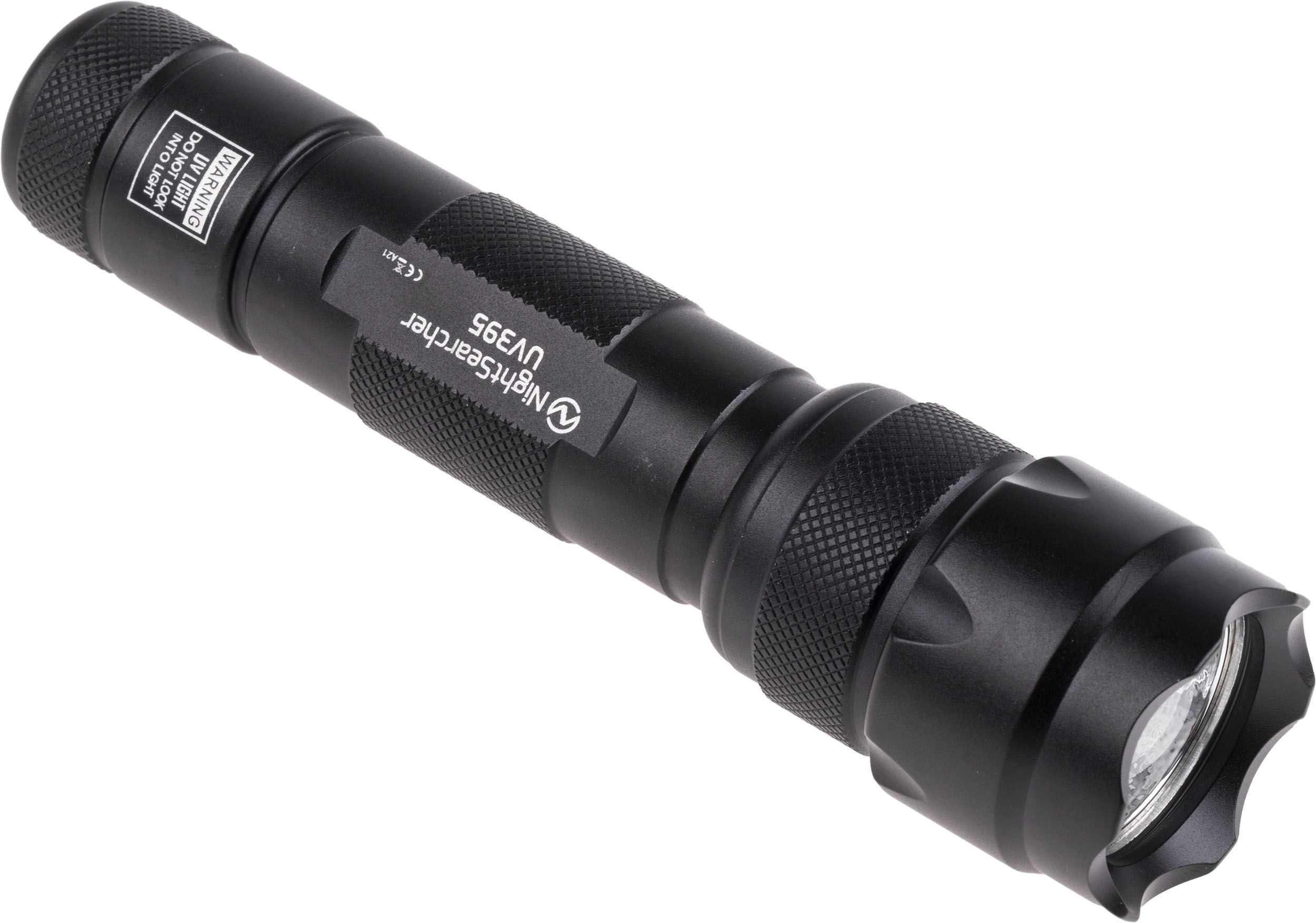 NS UV395 | Nightsearcher UV395 UV LED Tactical Torch Black, 132 mm | RS