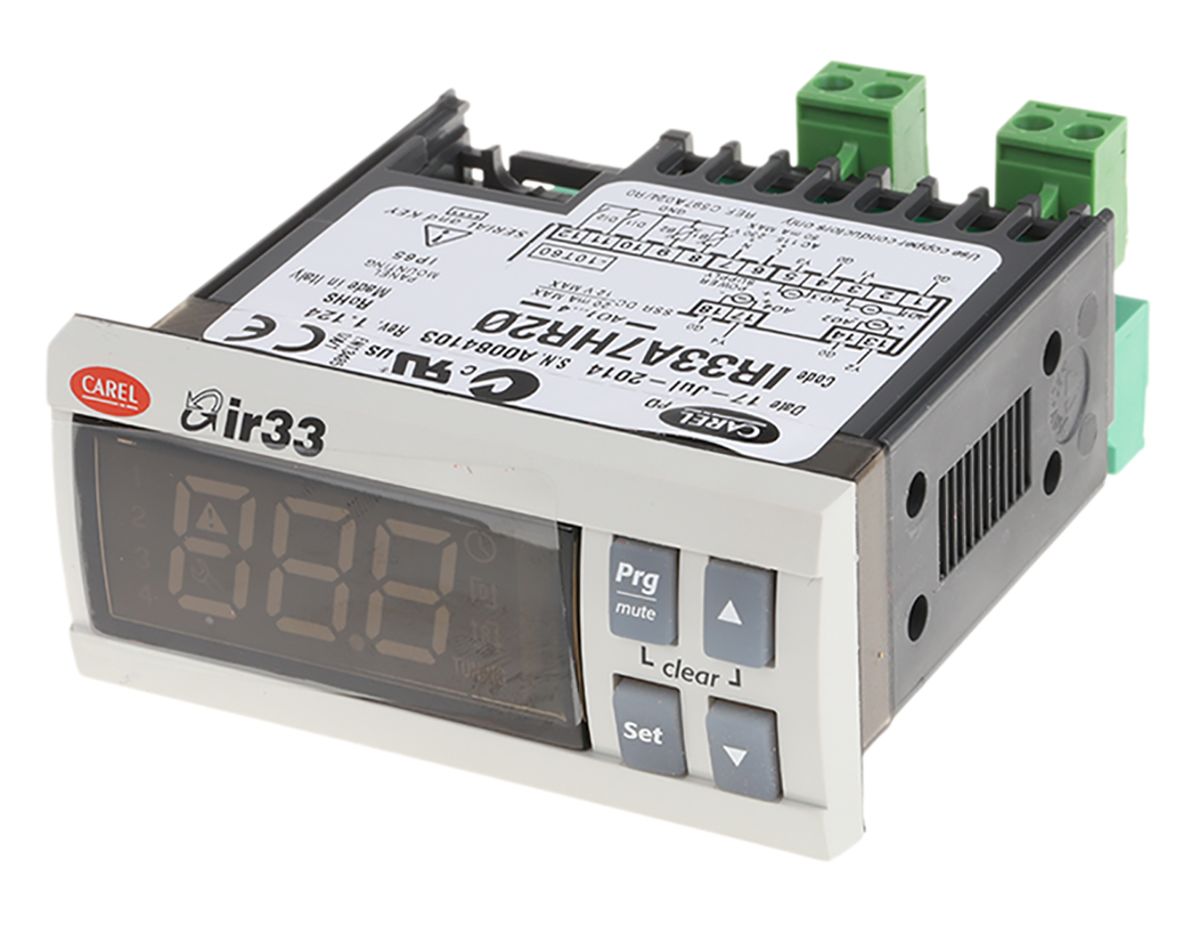 IR33A7HR20 Carel IR33 Panel Mount PID Temperature Controller, 76.2 x