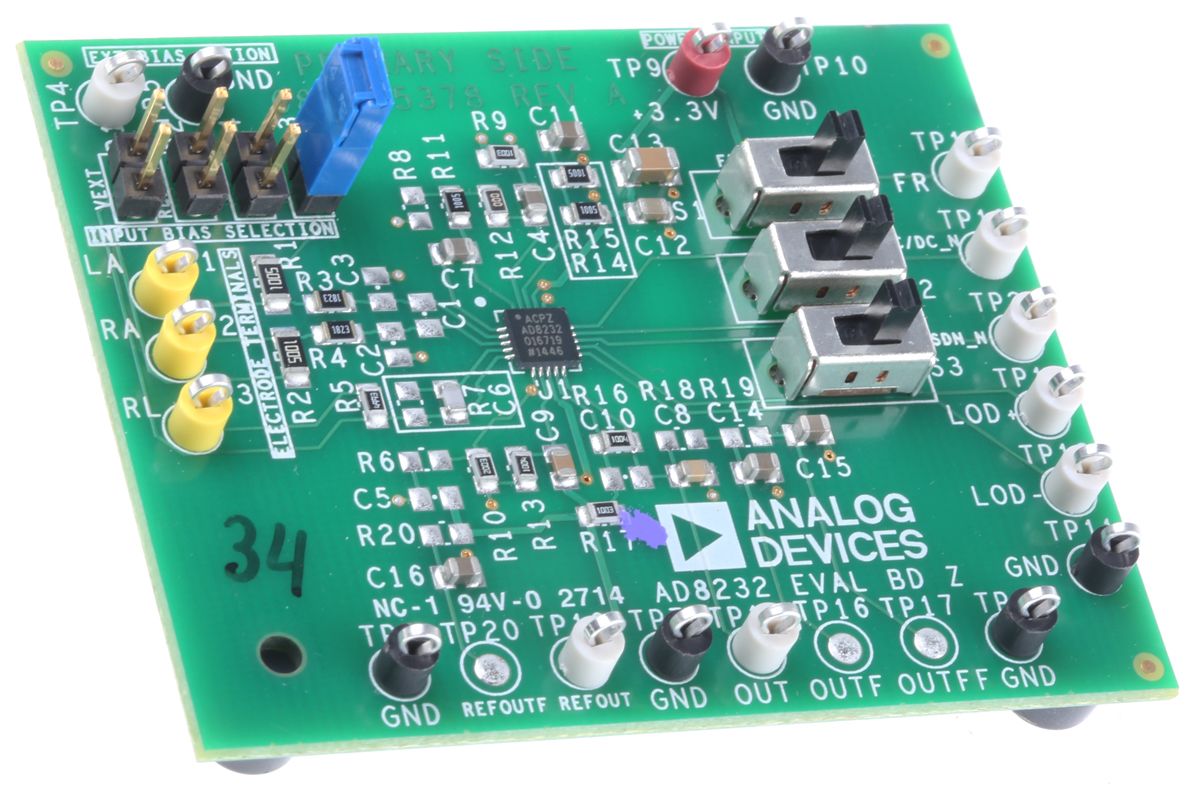 Analog Devices AD8232-EVALZ Development Kit Signal Conversion Development Kit