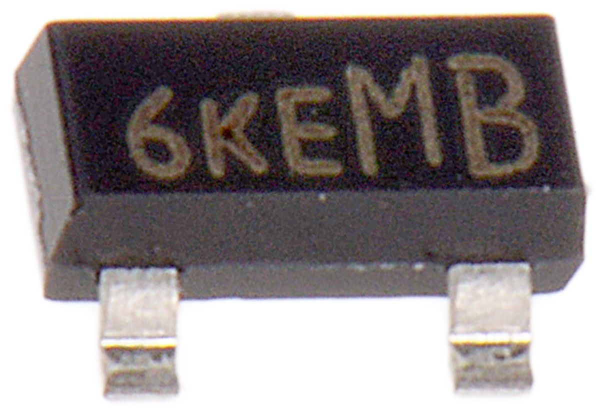 P-Channel MOSFET, 185 mA, 60 V, 3-Pin SOT-23 Vishay TP0610K-T1-GE3