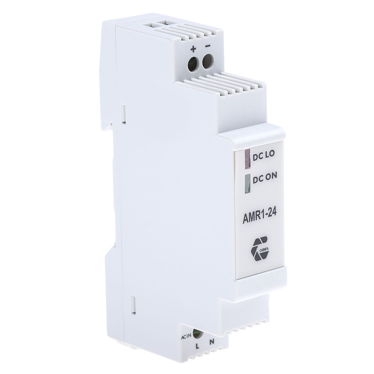 Chinfa AMR1 Switch Mode DIN Rail Power Supply 230V ac Input, 24V dc Output, 420mA 10W