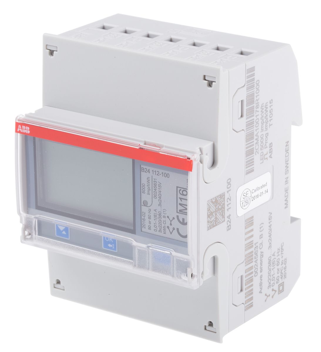 2CMA100178R1000 B24 112-100 | ABB B24 3 Phase LCD Energy Meter With ...