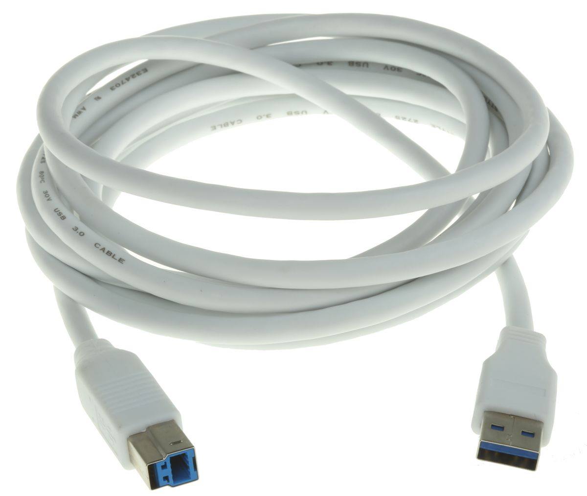 RS PRO Male USB A to Male USB B Cable, USB 3.0, 3m