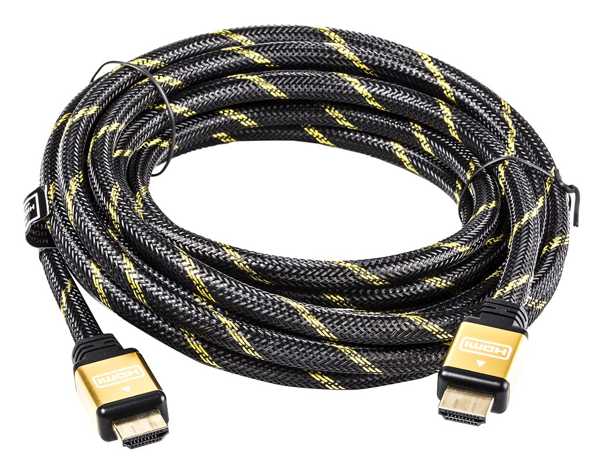 Roline Male HDMI Ethernet to Male HDMI Ethernet Cable, 5m