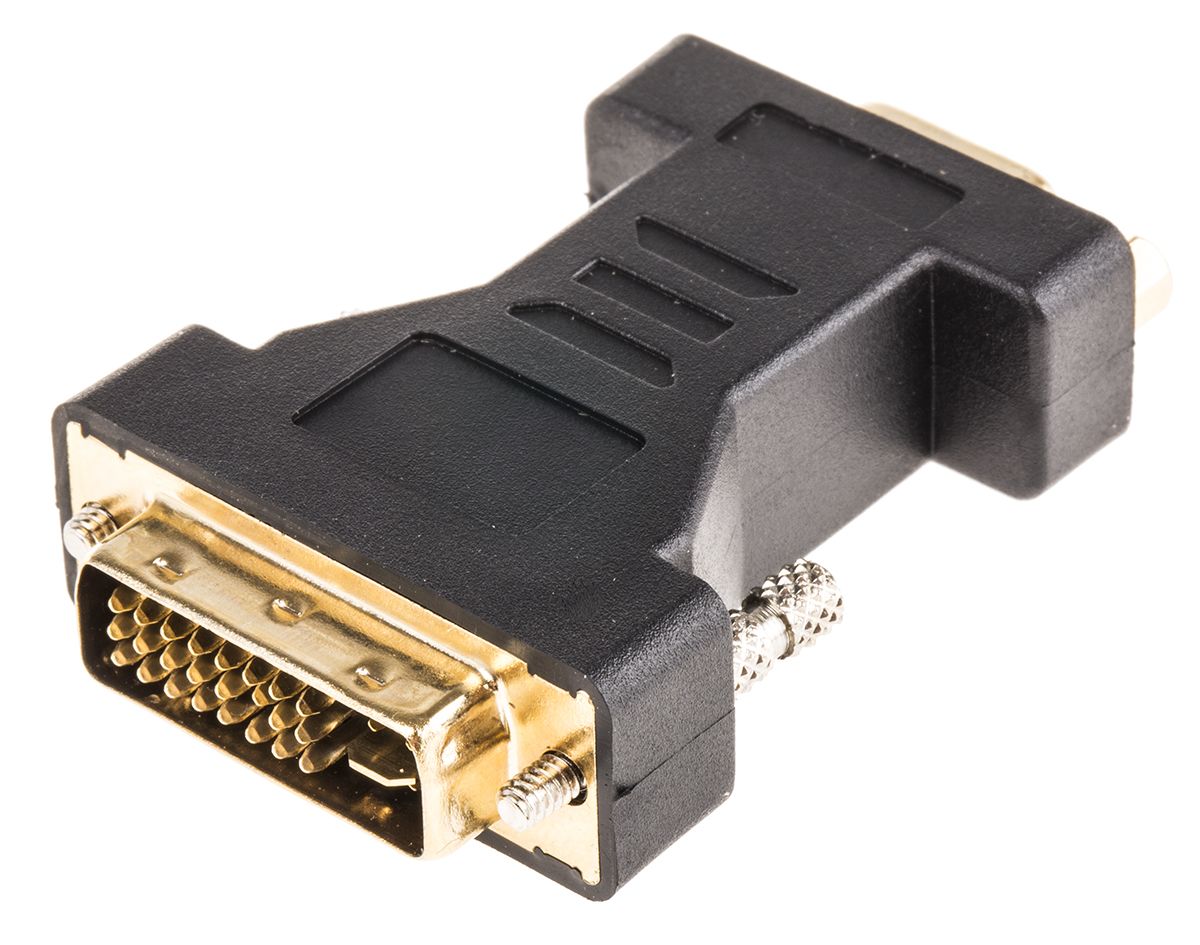 RS PRO DVI-I Male to D-sub, 15-Pin (VGA) Female Network Adapter