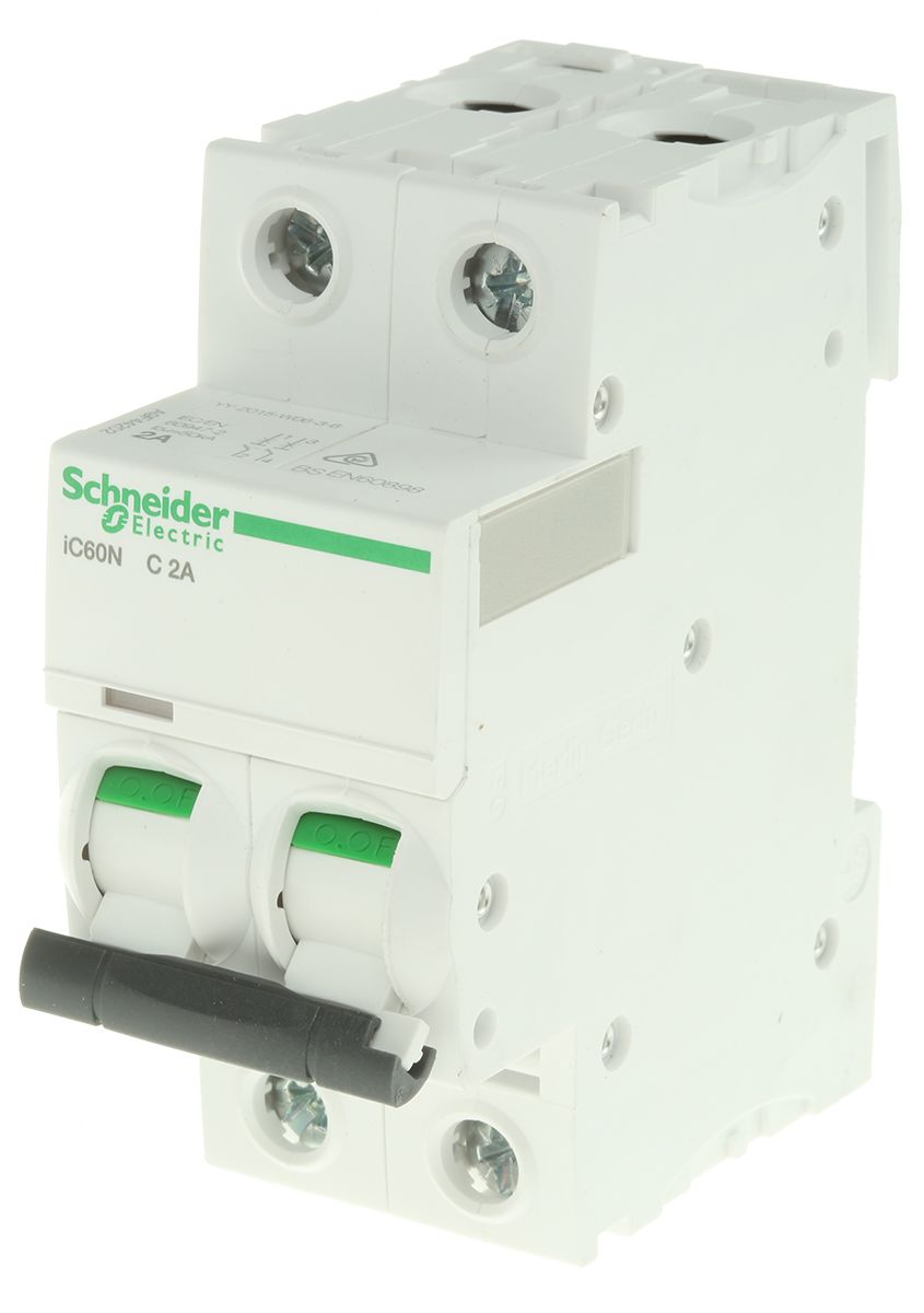 A9F44202 | Schneider Electric Acti 9 IC60N MCB Mini Circuit Breaker2P ...