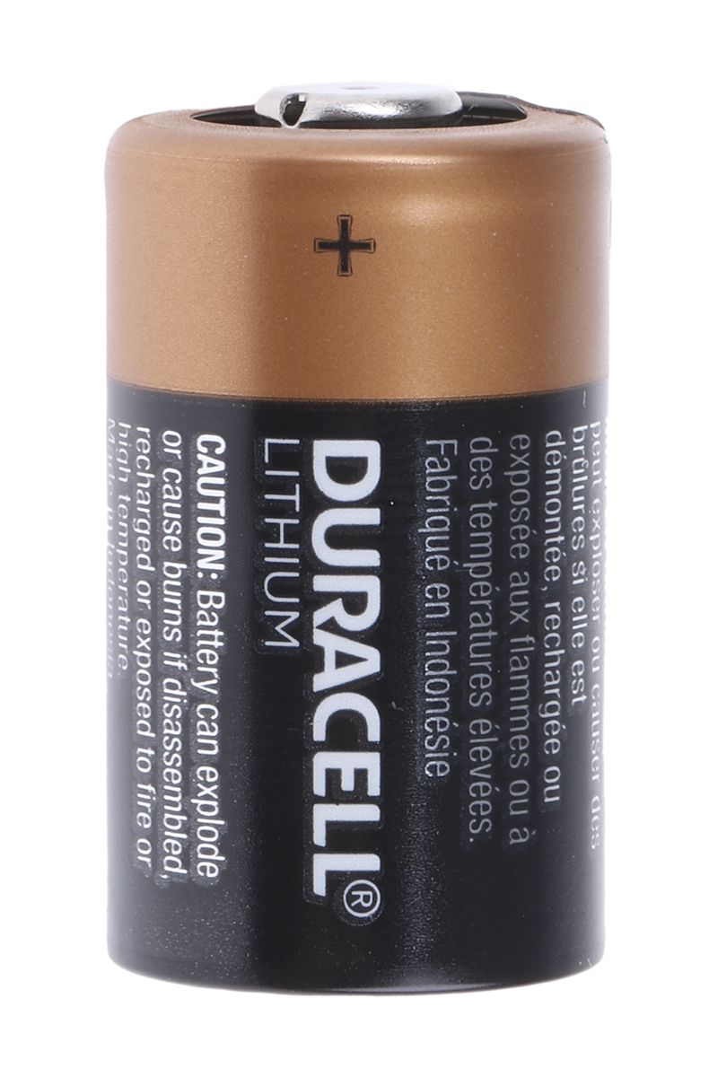 Duracell Lithium Manganese Dioxide 3V, CR2 Camera Battery