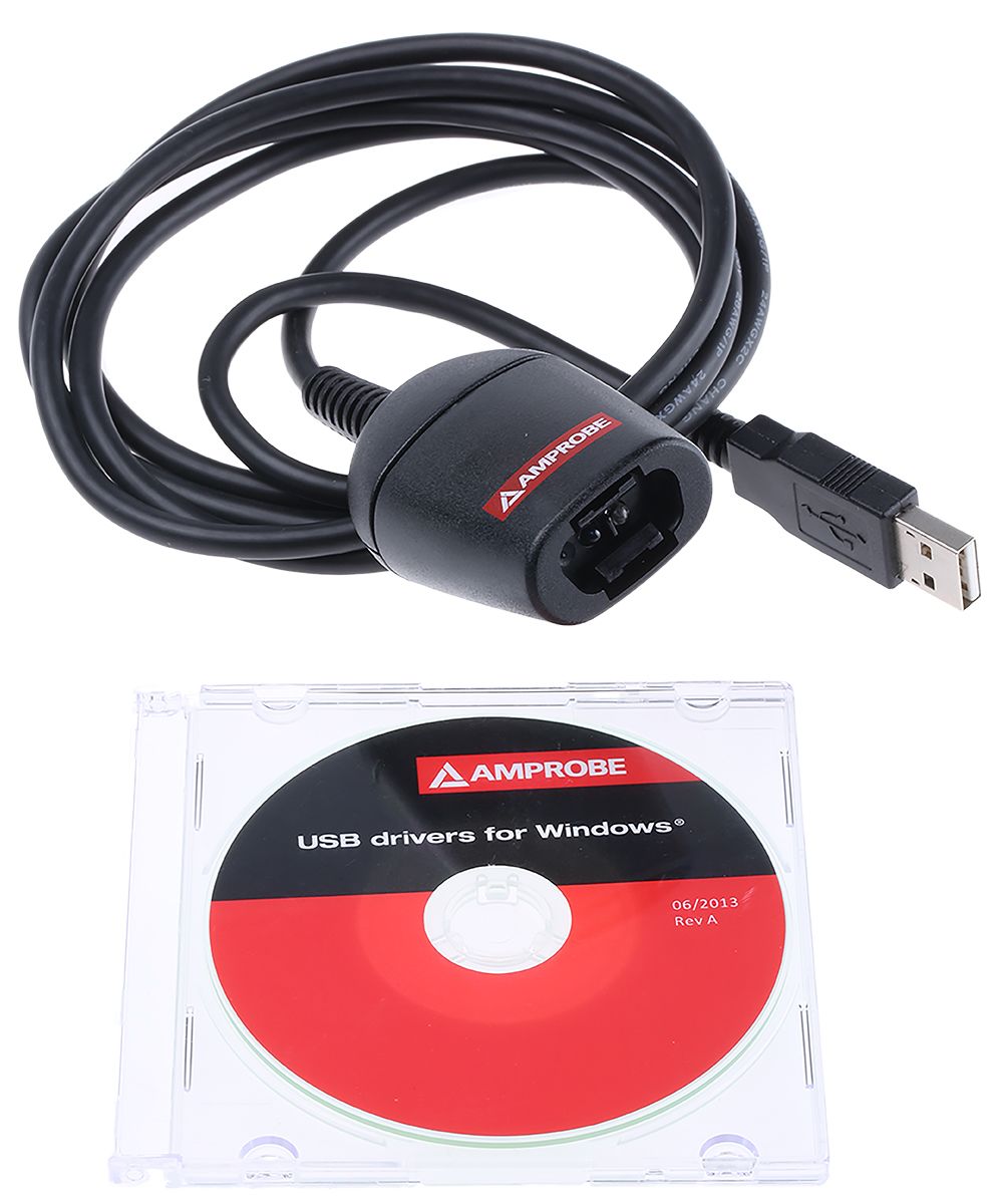 Amprobe IRDA-USB-Cable Insulation Tester Cable, For Use With Amprobe Testers