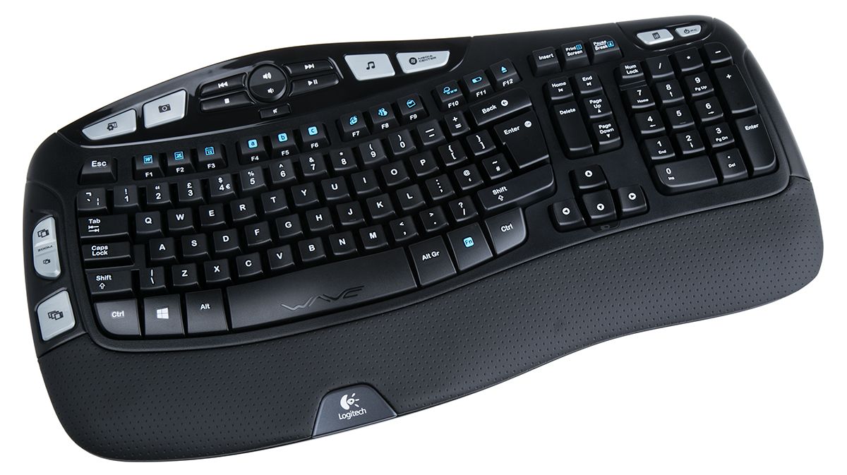 Logitech Wireless USB Keyboard, QWERTY (UK), Black