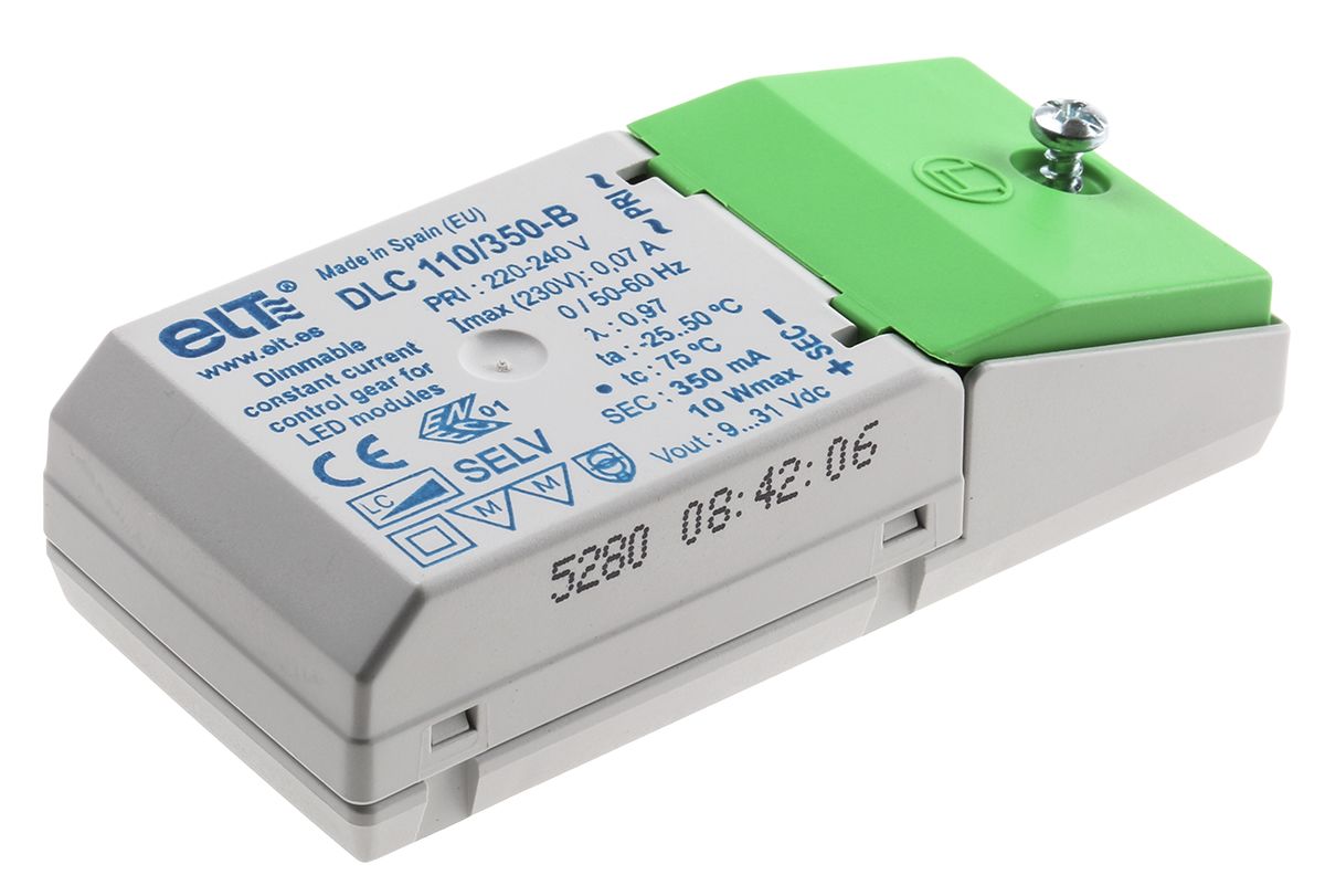 DLC 110/350B ELT Constant Current Dimmable LED Driver, 9 → 31V